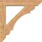 Ekena Millwork Olympic Slat Smooth Bracket w/ Offset Brace, Western Red Cedar, 7 1/2"W x 42"D x 42"H BKT0806X42X42OLY06SWR - alternate 3